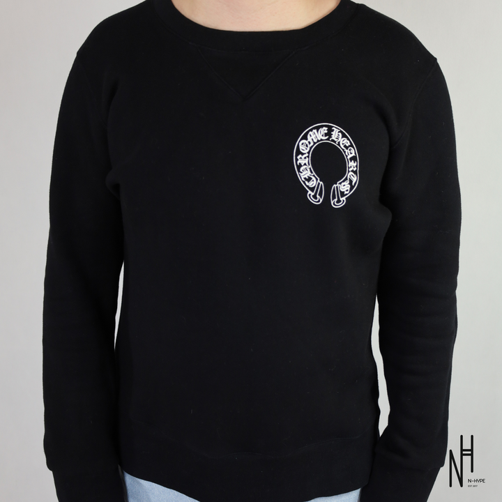 Chrome Hearts Horseshoe Crewneck Logo Black koszulka męska N-Hype