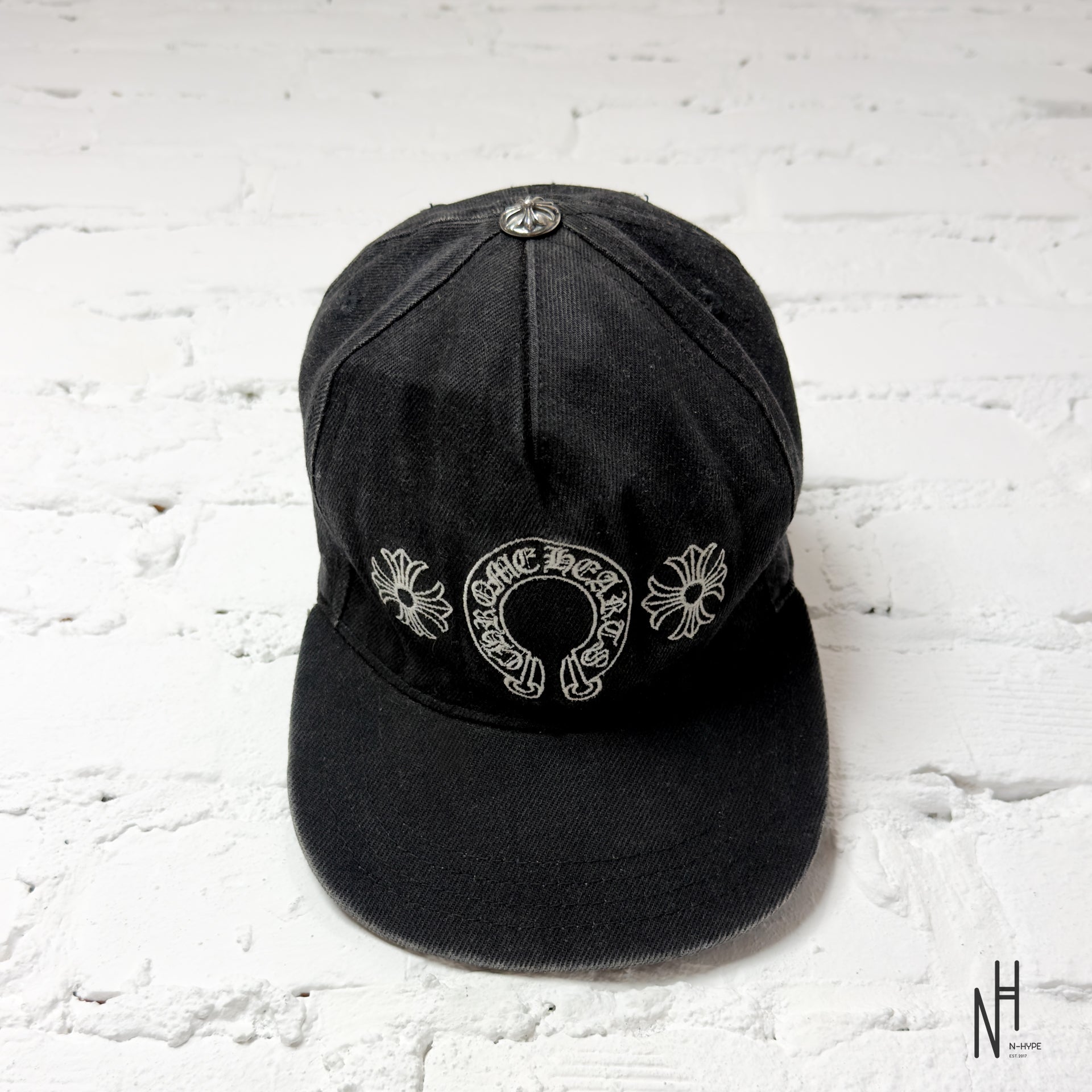 Chrome Hearts Horseshoe Denim Cap | N-Hype