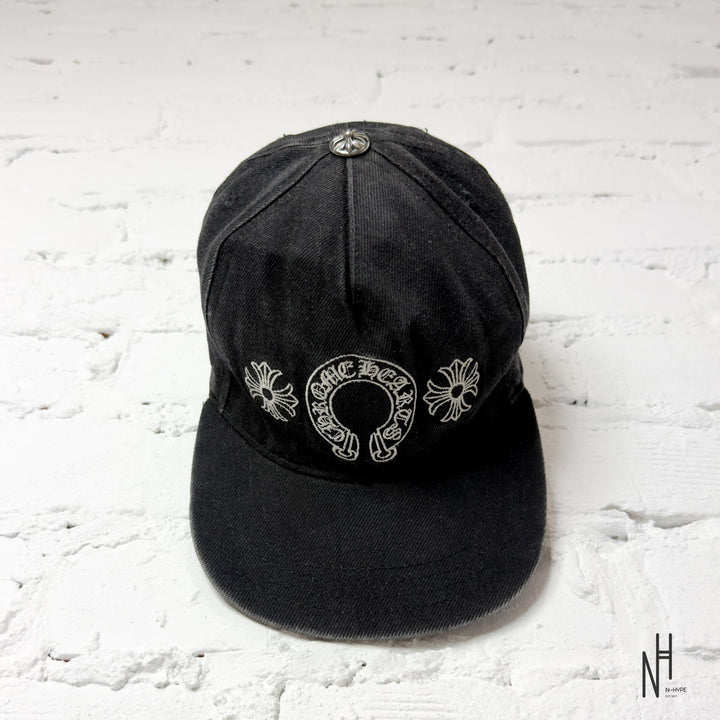 Chrome Hearts Horseshoe Denim Baseball Hat niebieska czapka jeansowa męska N-Hype