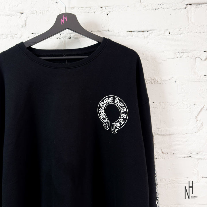 Chrome Hearts Horseshoe Floral Crewneck Black bluza N-Hype.