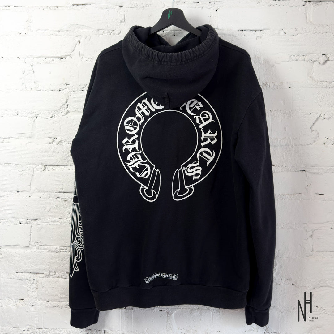 Chrome Hearts Horseshoe Floral Hoodie Black N-Hype streetwear sklep zdjęcie.