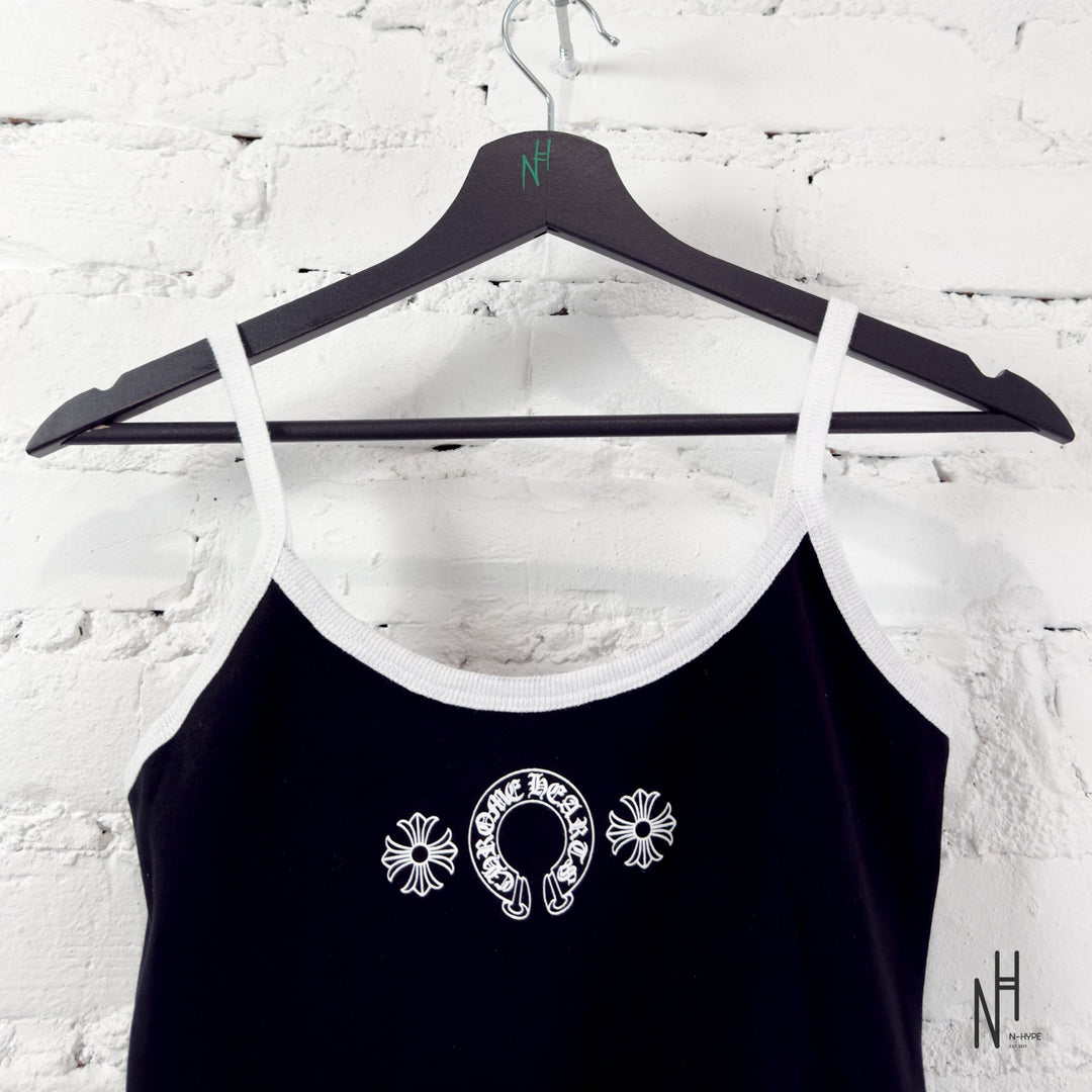 Chrome Hearts Horseshoe Logo Tank top women's black N-Hype.