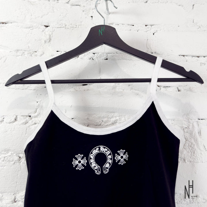 Chrome Hearts Horseshoe Logo Tank top women's black N-Hype.