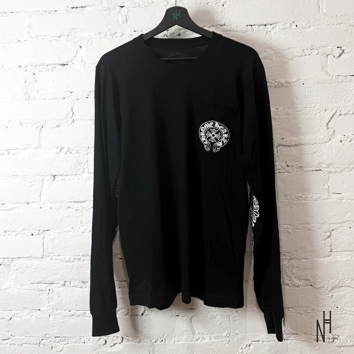 Chrome Hearts Longsleeve Black Horseshoe koszulka męska N-Hype