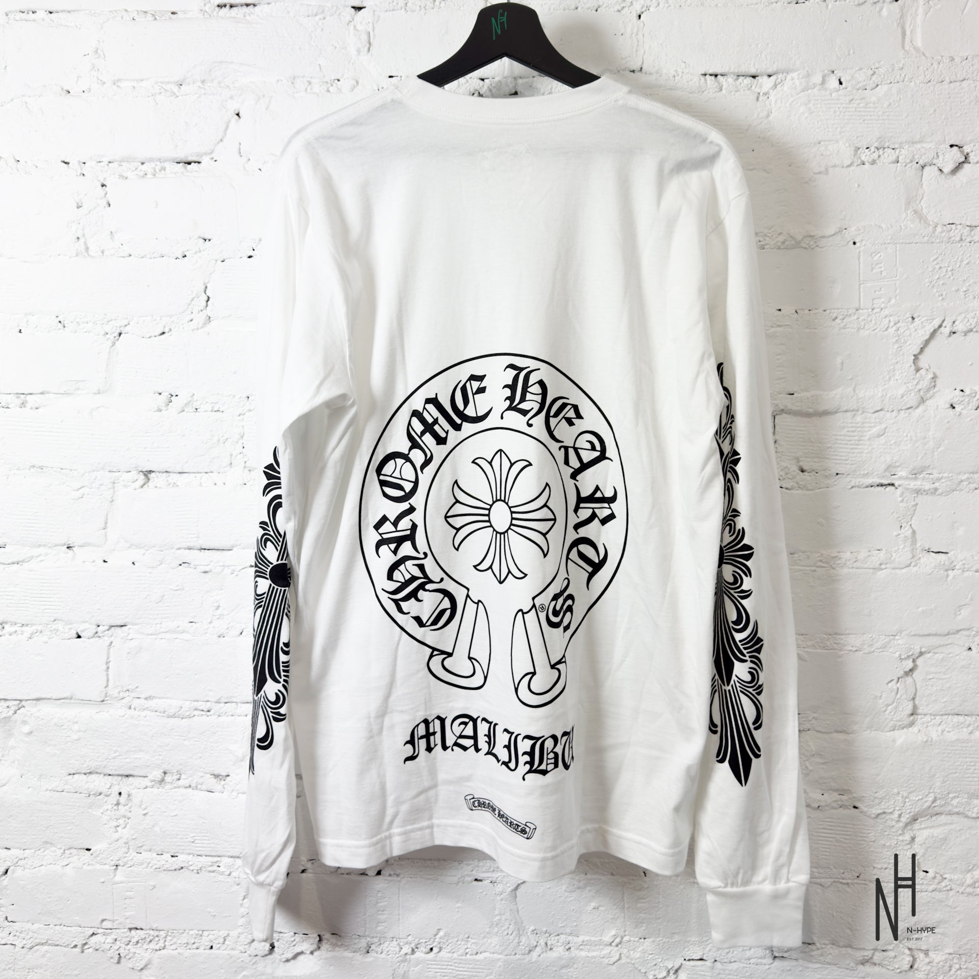 Chrome Hearts Longsleeve White Horseshoe | N-Hype