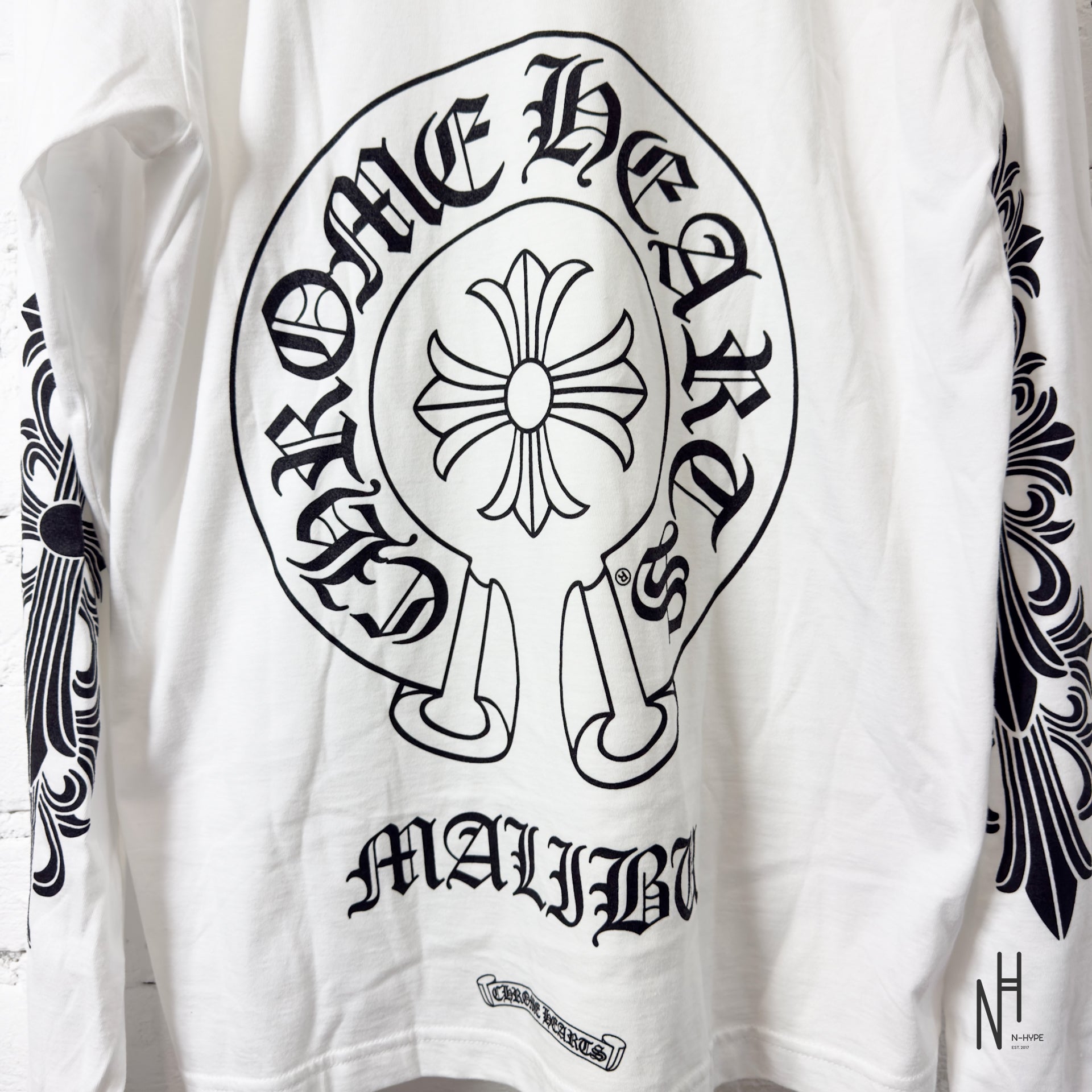 Chrome Hearts Longsleeve White Horseshoe | N-Hype