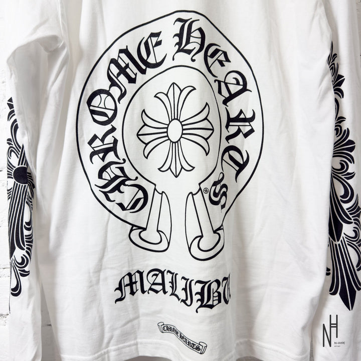 Chrome Hearts Longsleeve White Horseshoe koszulka męska N-Hype