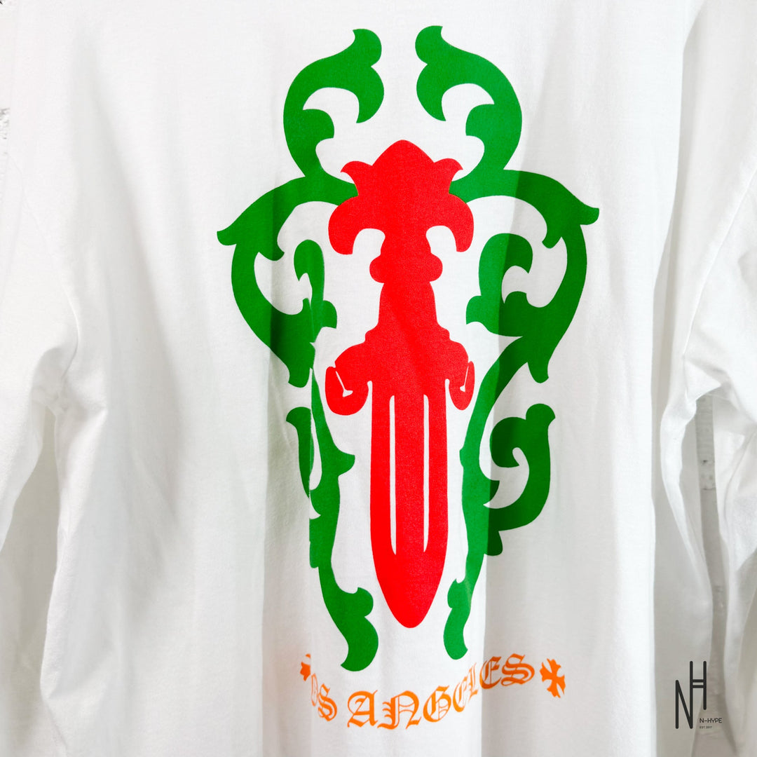 Chrome Hearts LOS ANGELES Dagger Shirt Long Sleeve White N-Hype Streetwear Top