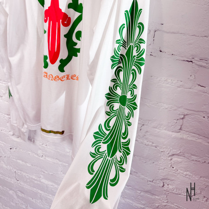 Chrome Hearts LOS ANGELES Dagger Shirt Long Sleeve White N-Hype koszulka długi rękaw biała