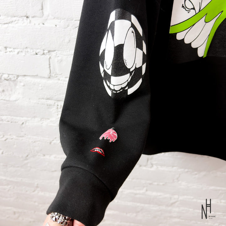 Chrome Hearts Matty Boy Black Zip Hoodie N-Hype sweatshirt streetwear brand.