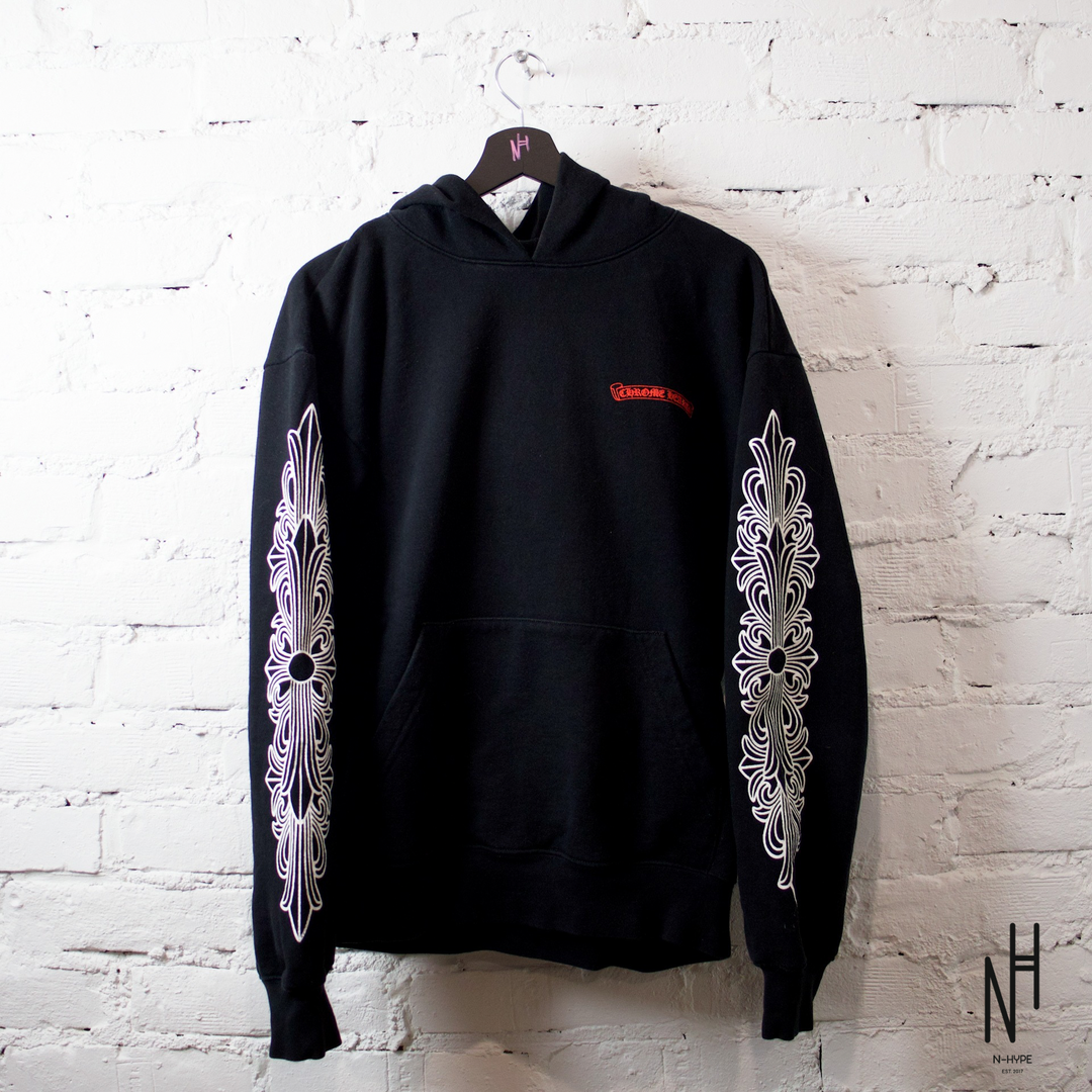 Chrome Hearts Matty Boy Flower Chomper Black Hoodie N-Hype Streetwear Fashion