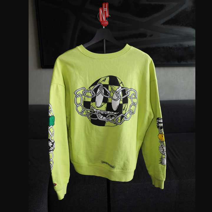 Chrome Hearts Matty Boy Green Chainlink Sweater męski N-Hype