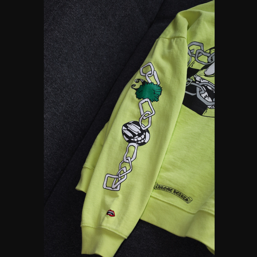 Chrome Hearts Matty Boy Green Chainlink Sweater męski N-Hype