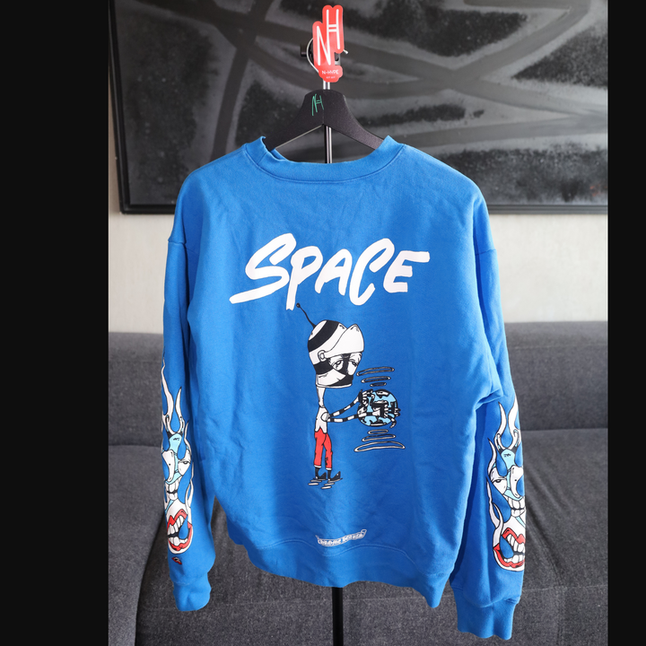 Chrome Hearts Matty Boy Space Crewneck czarna koszulka męska N-Hype