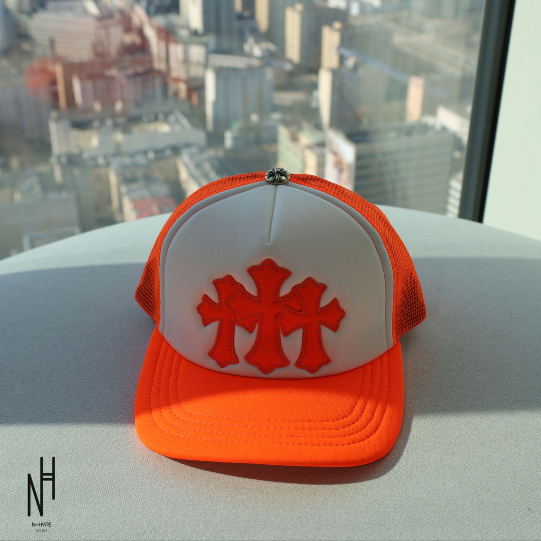 Chrome Hearts Miami Exclusive Cross Patch Trucker Hat czarny N-Hype