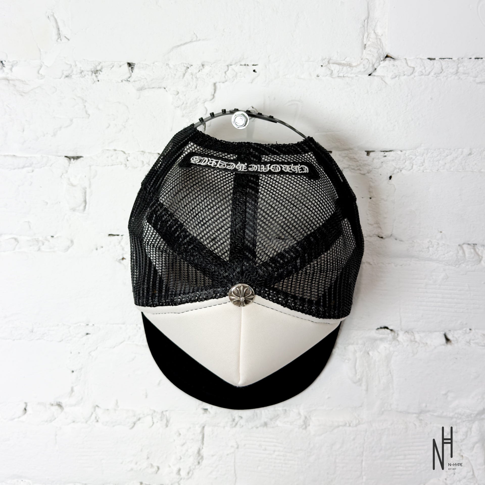 Chrome Hearts Multi Color Crosses Trucker Cap Black/White | N-Hype