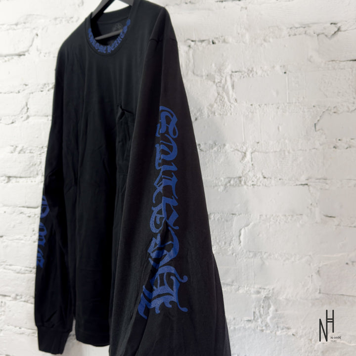Chrome Hearts Neck Logo Blue Print Longsleeve N-Hype koszulka męska niebieska