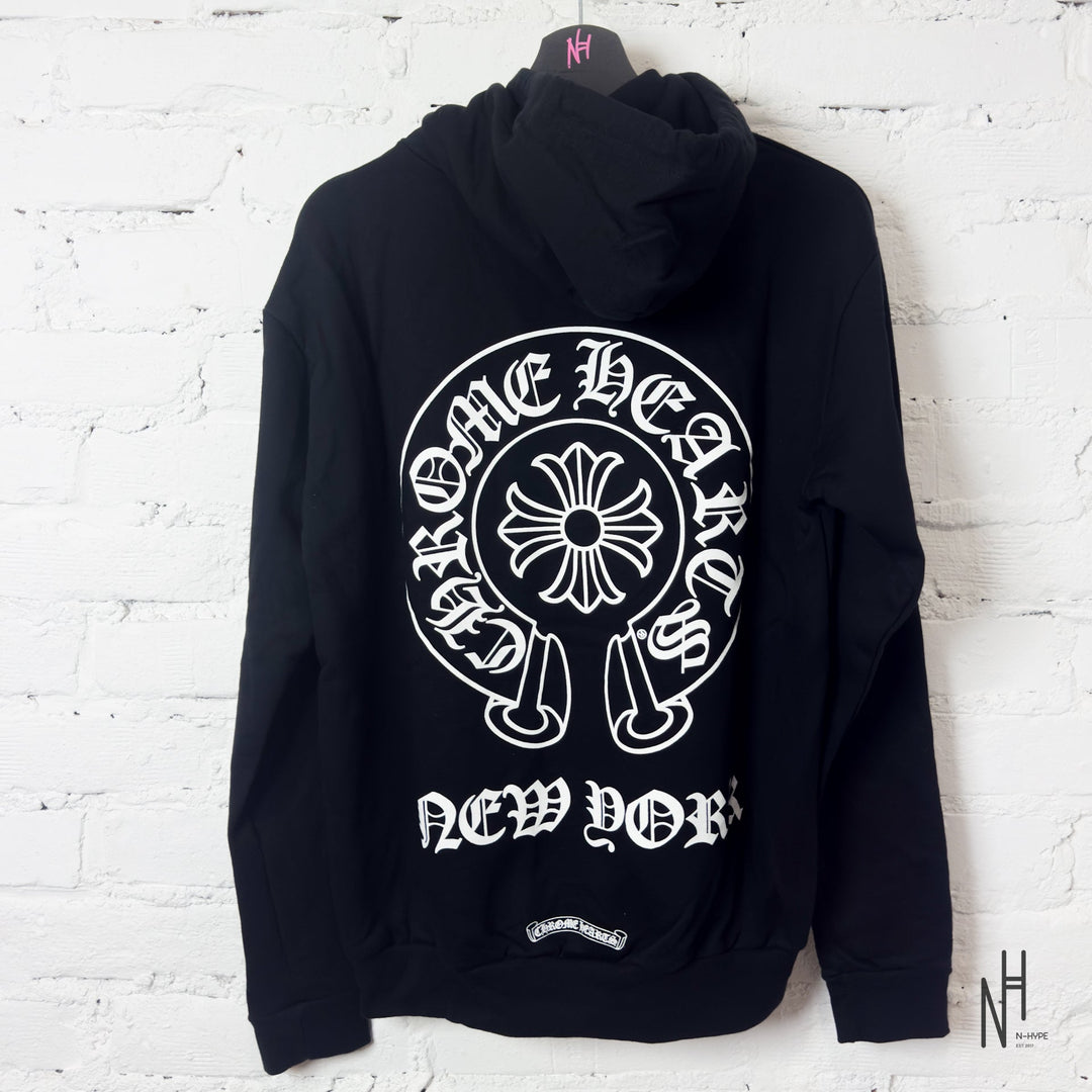 Chrome Hearts New York Logo Hoodie Black N-Hype streetwear sweatshirt.