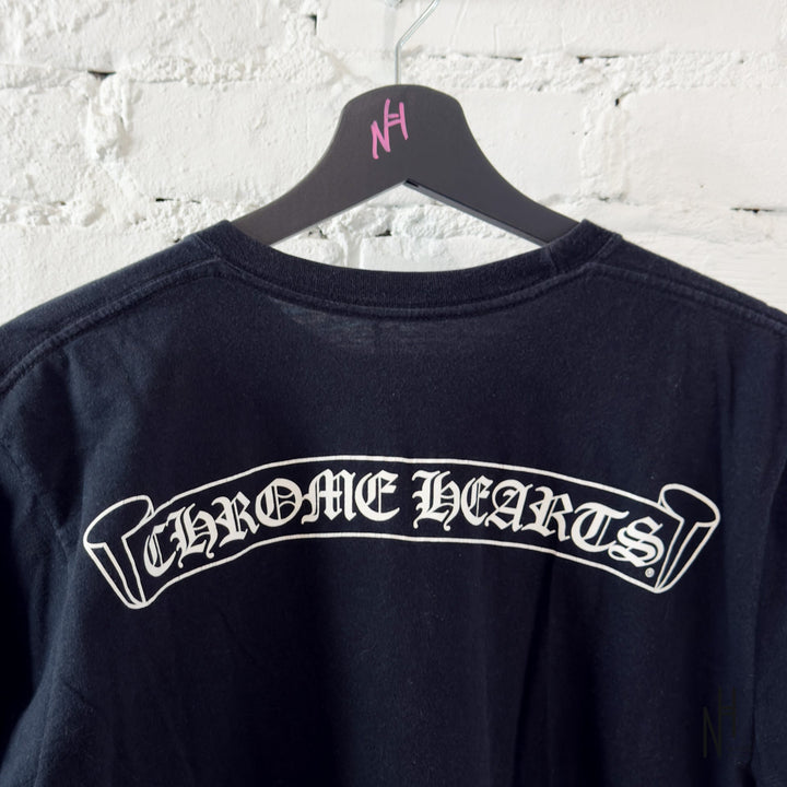 Chrome Hearts Scroll Logo Tee Black koszulka męska N-Hype