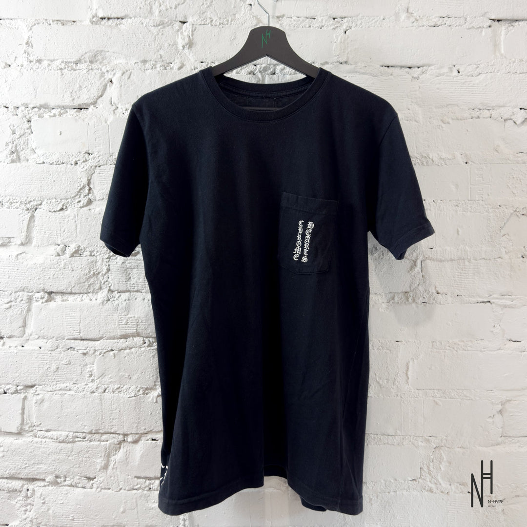 Chrome Hearts Scroll Logo Tee Black koszulka męska N-Hype