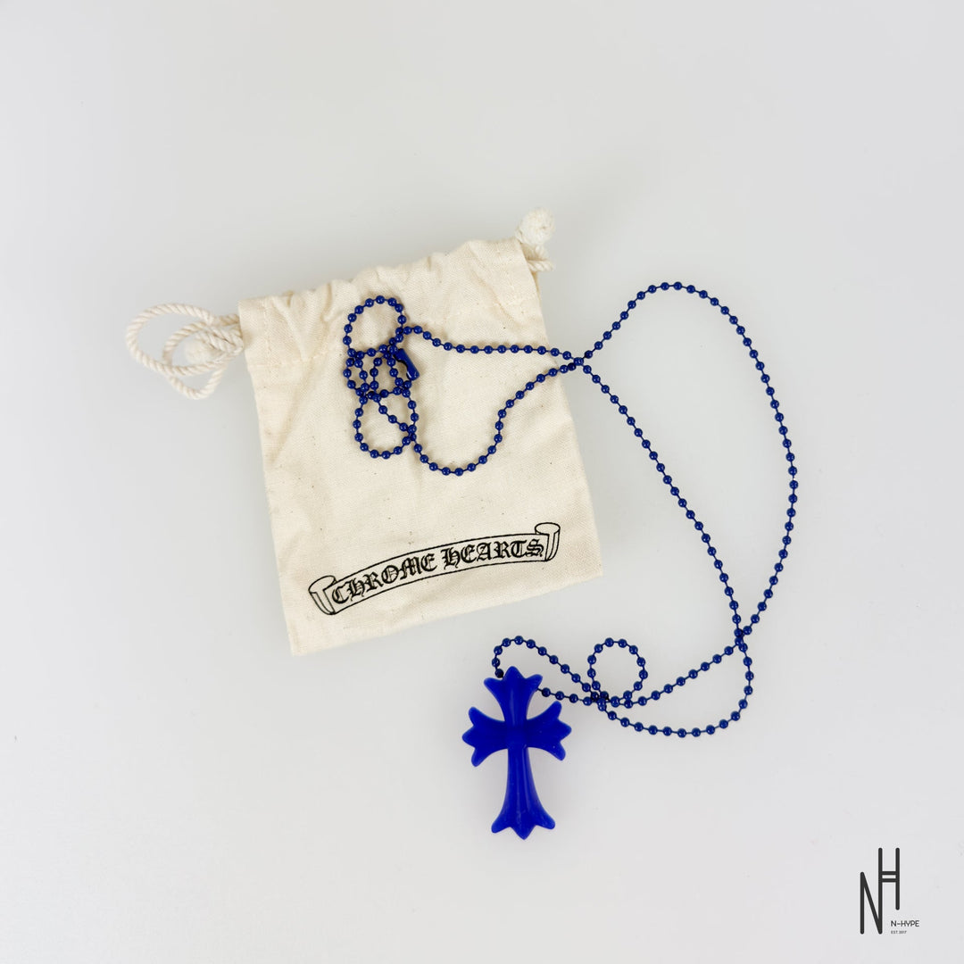 Chrome Hearts Silicone Cross Pendant Necklace kobalt N-Hype.