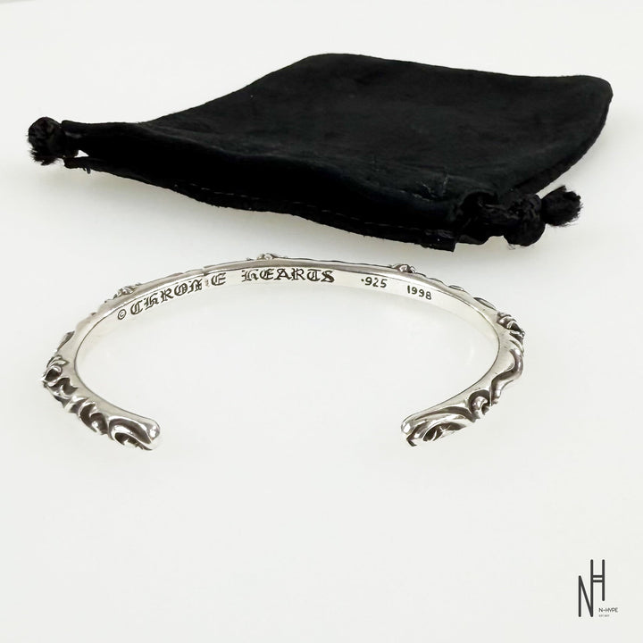Chrome Hearts Silver Bracelet z logo N-Hype