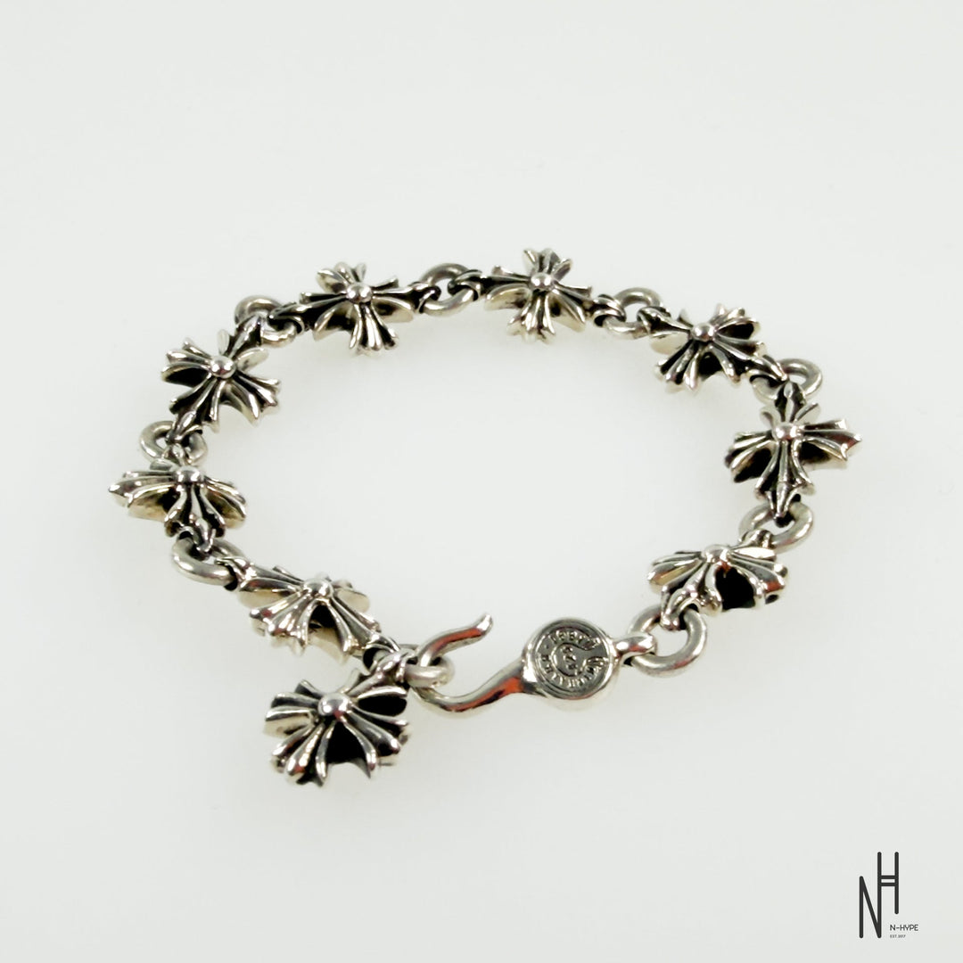 Chrome Hearts Silver Cut Out Plus Hook Bracelet srebrna bransoletka męska N-Hype