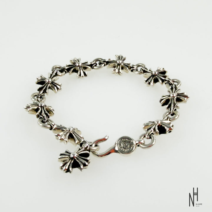Chrome Hearts Silver Cut Out Plus Hook Bracelet srebrna bransoletka męska N-Hype