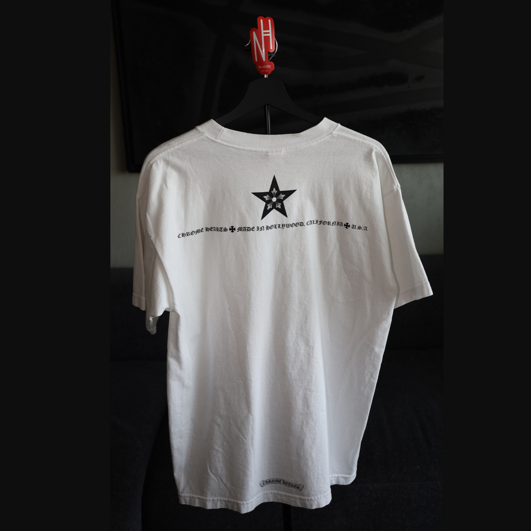 Chrome Hearts Star Neck White Tee koszulka męska N-Hype