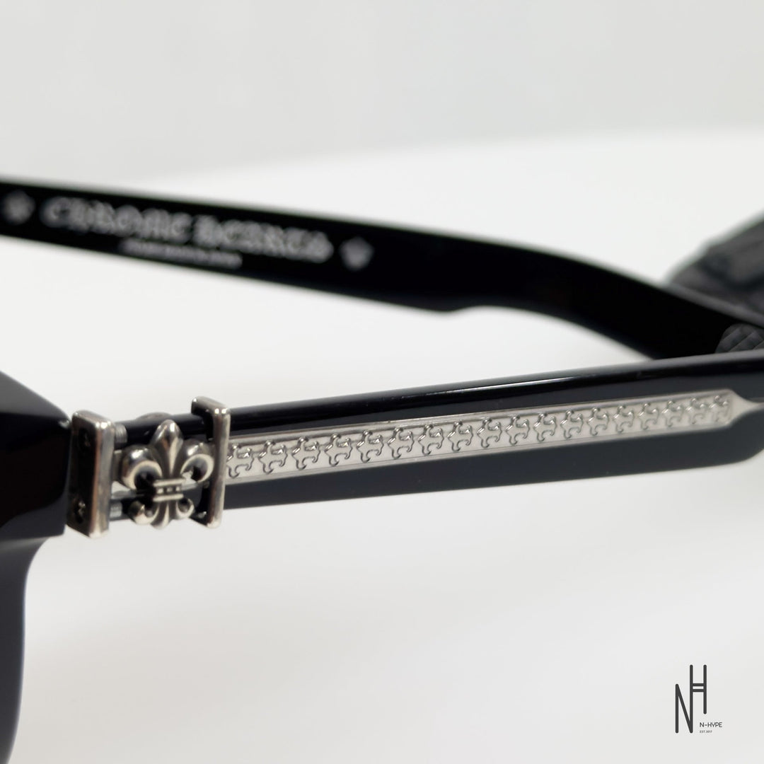 Chrome Hearts Sunglasses czarne męskie N-Hype okulary przeciwsłoneczne.