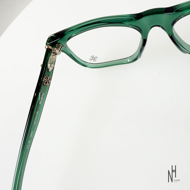 Chrome Hearts Sunglasses zielone srebrne N-Hype.