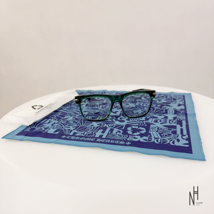 Chrome Hearts Sunglasses zielone srebrne okulary przeciwsłoneczne N-Hype