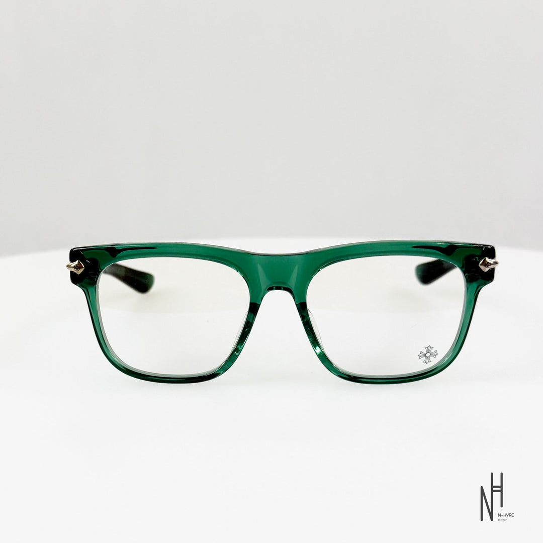 Chrome Hearts Sunglasses zielone srebrne N-Hype