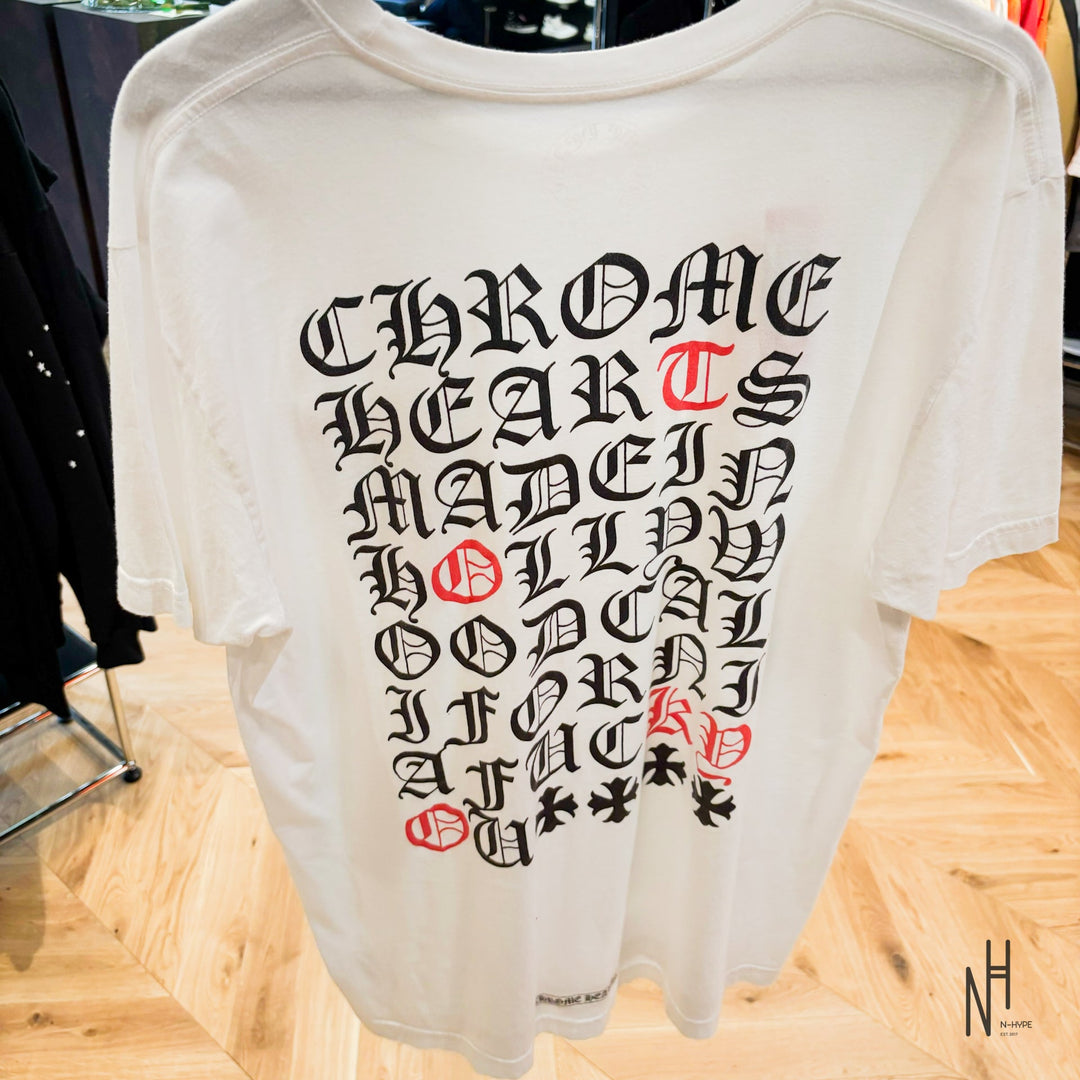 Chrome Hearts Tokyo Exclusive Eye Chart Pocket Tee White T-shirt N-Hype