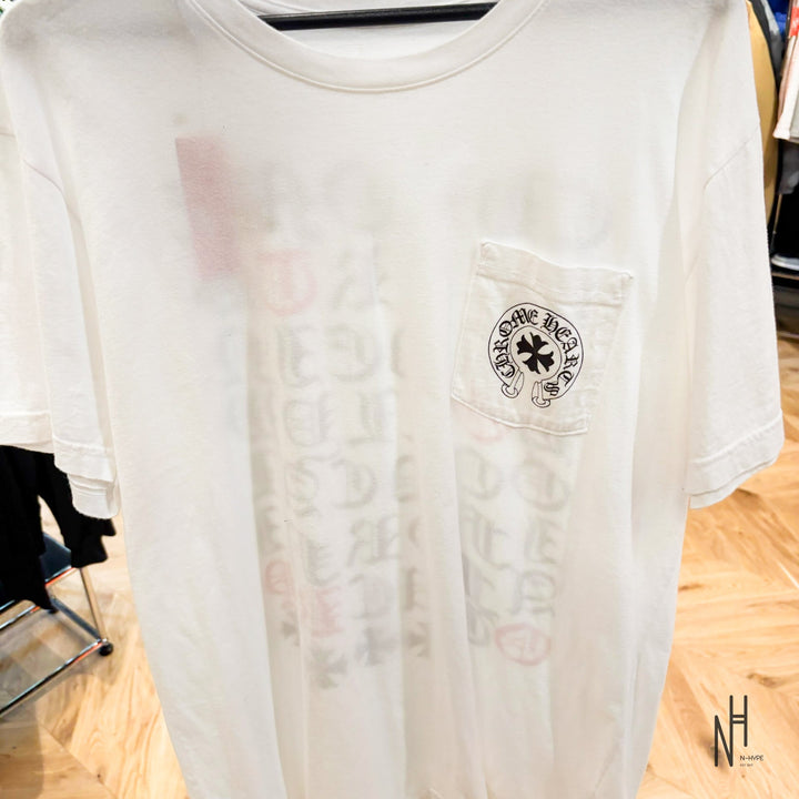 Chrome Hearts Tokyo Exclusive Eye Chart Pocket Tee biała koszulka męska N-Hype.