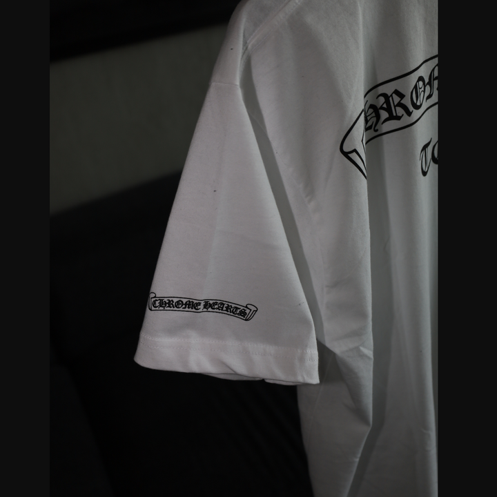 Chrome Hearts Tokyo T-Shirt White nad N-Hype logo.