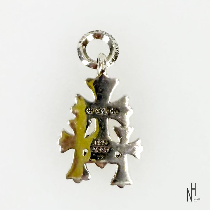 Chrome Hearts Triple Cross Charm Pendant srebrny, N-Hype.