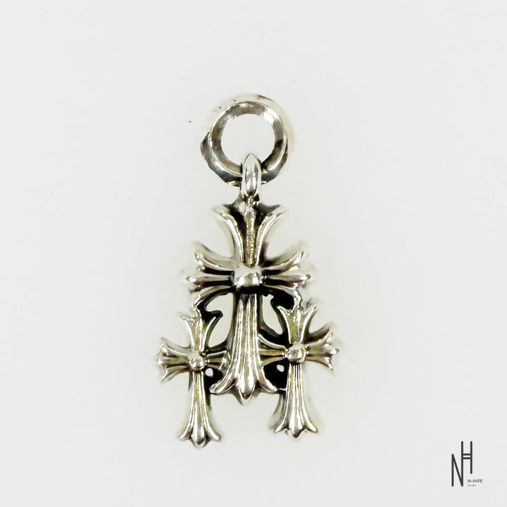 Chrome Hearts Triple Cross Charm Pendant srebrny w sklepie N-Hype