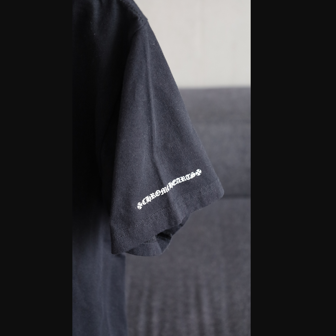 Chrome Hearts Vertical Logo Black T-Shirt N-Hype streetwear koszulka czarna