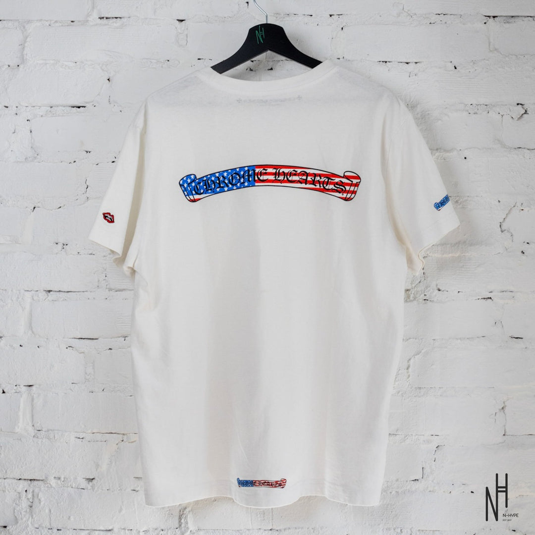 Chrome Hearts x Matty Boy 4th Of July T-Shirt 'White' N-Hype streetwear koszulka biała