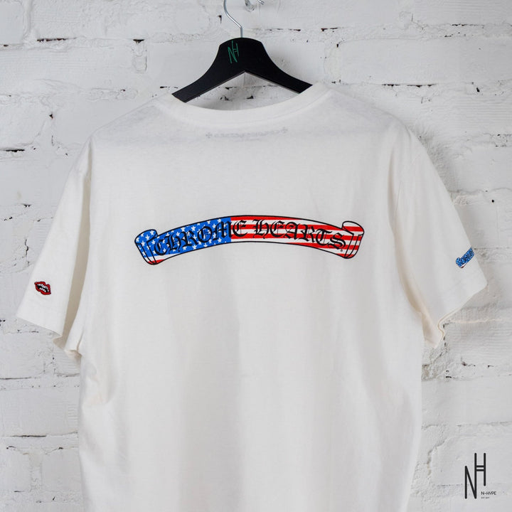 Chrome Hearts x Matty Boy 4th Of July T-Shirt 'White' N-Hype streetwear koszulka biała.