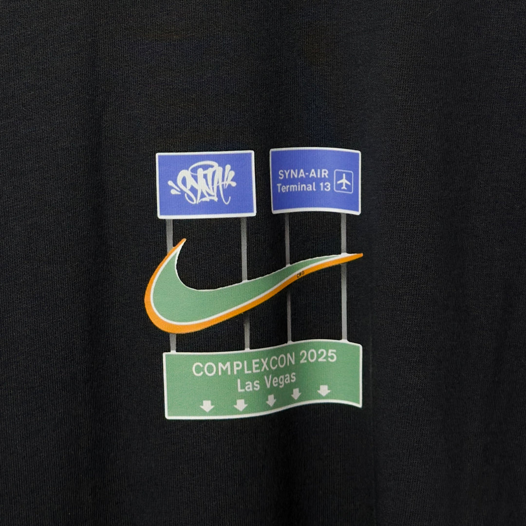 ComplexCon Nike x Syna Printed T-Shirt Black N-Hype streetwear koszulka męska Nike czarna