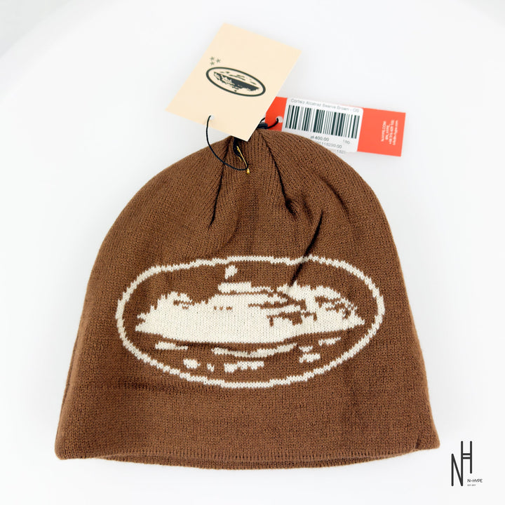 Corteiz Alcatraz Beanie Brown czapka męska streetwear N-Hype