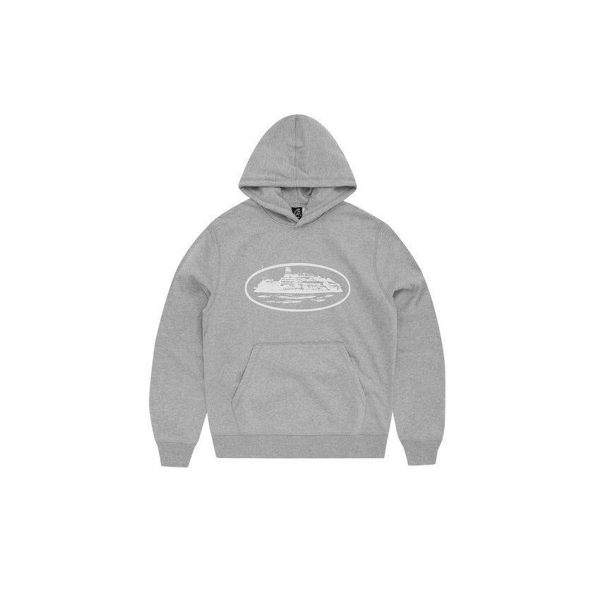 Corteiz Alcatraz Hoodie Heather Grey N-Hype
