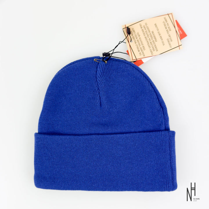 Corteiz Allstarz Folded Beanie Blue N-Hype streetwear beanie hat.