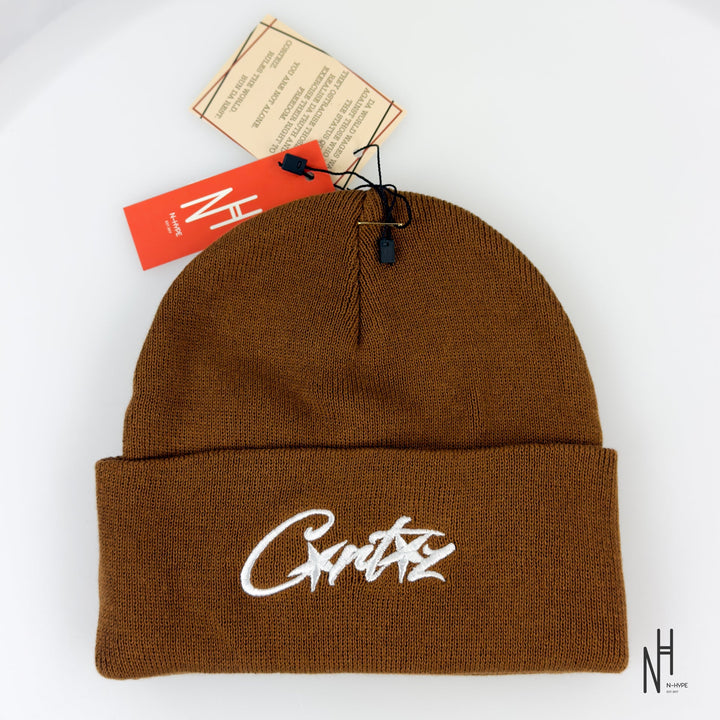 Corteiz Allstarz Folded Beanie brązowy N-Hype
