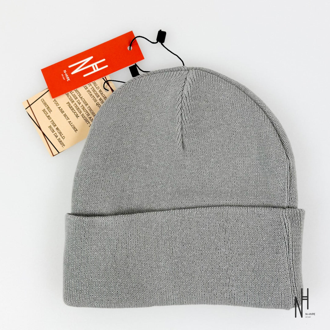 Corteiz Allstarz Folded Beanie Grey N-Hype streetwear beanie szary
