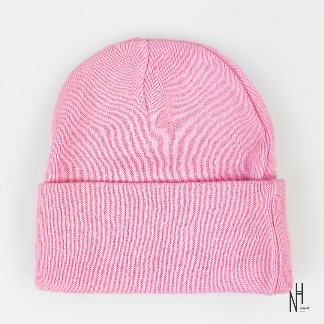 Corteiz Allstarz Folded Beanie Pink N-Hype streetwear hat