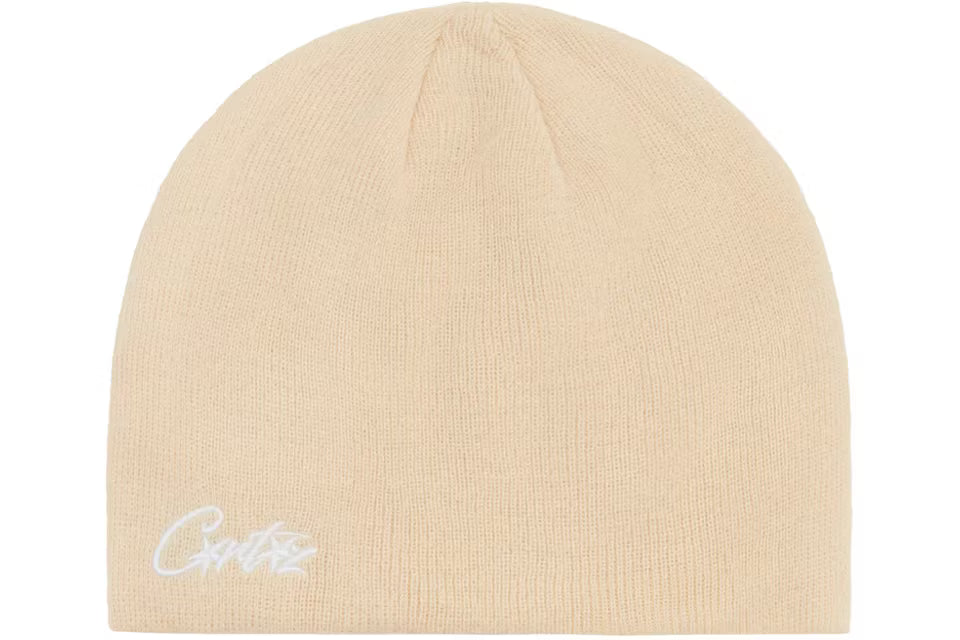 Corteiz Allstarz Skully Cream beanie hat N-Hype