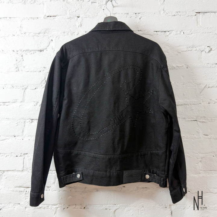 Corteiz C-Star Stitch Down Denim Jacket Black N-Hype Streetwear Fashion.